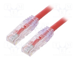 Patch cord; TX6™ PLUS,U/UTP; 6; stranded; Cu; LSZH; red; Len: 2m