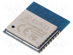 Module: WiFi; 3.3VDC; UART; ESP8266; 2.4GHz