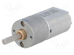 Motor: DC; with gearbox; POLOLU 20D; 6VDC; 3.2A; Shaft: D spring