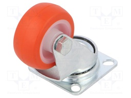 Transport wheel; Ø: 40mm; W: 18mm; H: 59mm; torsional; 400N; 40kg