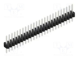 Connector: pin strips; pin header; male; PIN: 25; 1.27mm; THT; 1x25