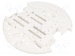 Wheeled chassis; POLOLU Romi; white; 3÷6VDC; Mot.qty:2