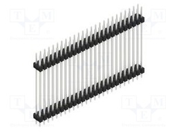 Connector: pin strips; pin header; male; PIN: 50; 2.54mm; THT; 2x25