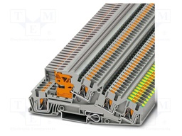 Splice terminal: rail; PA; terminals: 5; W: 6.2mm; H: 114mm