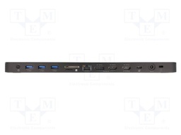 Hub USB; microSD,SD; LED status indicator; black; 80W