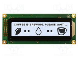 Display: LCD; 144x32; FSTN Positive; white; 85x36mm; LED; 5V