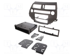 Radio mounting frame; Honda; 1 DIN,2 DIN; charcoal matte