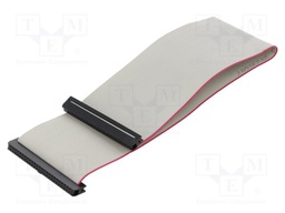 Ribbon cable with IDC connectors; 50x28AWG; Cable ph: 1mm; 0.3m