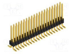 Connector: pin strips; pin header; male; PIN: 40; 1.27mm; SMT; 2x20