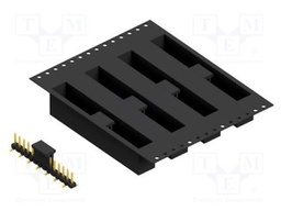 Connector: pin strips; pin header; male; PIN: 14; 2.54mm; SMT; 1x14