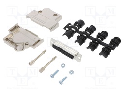 D-Sub; PIN: 25; female; shielded,metalized; angled 45°; soldering