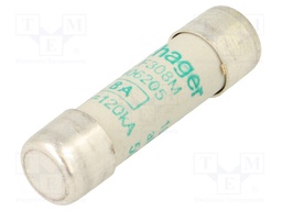 Fuse: fuse; aM,time-lag; 8A; 500VAC; cylindrical,industrial