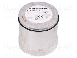 Signaller: lighting; LED; green; 24VDC; 24VAC; IP65; Ø70x65.5mm