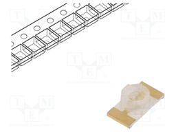 LED; SMD; 1206; green; 1000÷1500mcd; 3.2x1.6x1.1mm; 80°; 3.2÷4V
