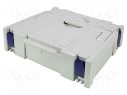 Container: portable box; 400x300x105mm; grey; ABS