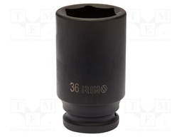Cap; 6-angles,socket spanner,impact; HEX 36mm; 3/4"; 90mm; long
