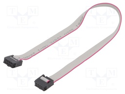 Ribbon cable with IDC connectors; 8x28AWG; Cable ph: 1.27mm