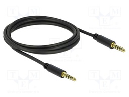 Cable; Jack 4.4mm 5pin plug,both sides; 2m; Plating: gold-plated