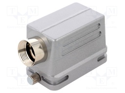 Enclosure: for HDC connectors; C146; size E10; for cable; angled