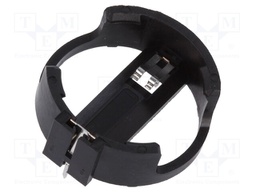 Socket; Mounting: THT,horizontal; Size: CR2032,DL2032; Batt.no: 1