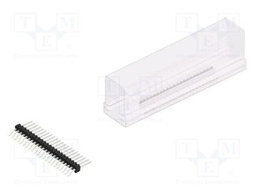 Connector: pin strips; pin header; male; PIN: 22; 1.27mm; SMT; 1x22