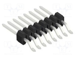 Connector: pin strips; pin header; male; PIN: 8; 1.27mm; SMT; 1x8