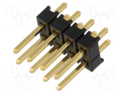 Connector: pin strips; pin header; male; PIN: 8; straight; 2.54mm
