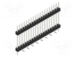 Connector: pin strips; pin header; male; PIN: 19; 2.54mm; SMT; 1x19