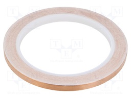 Tape: electrically conductive; W: 6mm; L: 16.5m; Thk: 0.066mm; UL510