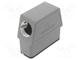 Enclosure: for HDC connectors; size D16A; for cable; for latch