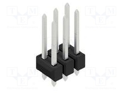 Connector: pin strips; pin header; male; PIN: 6; 2.54mm; THT; 2x3