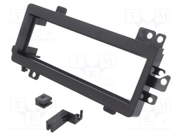 Radio mounting frame; 1 DIN; black
