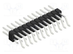 Connector: pin strips; pin header; male; PIN: 24; 2.54mm; SMT; 2x12