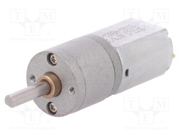 Motor: DC; with gearbox; 6VDC; 2.9A; Shaft: D spring; 30rpm
