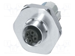 Connector: M12; socket; PIN: 5; female; 48V; straight; IP67; A code