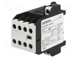 Contactor: 4-pole; NC + NO x3; 24VAC; 8.4A; DIN,on panel; 3TG10