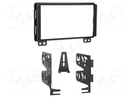 Radio frame; Ford,Lincoln,Mercury; 2 DIN; black
