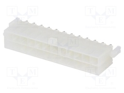 Socket; wire-board; male; Mini-Fit Jr; 4.2mm; PIN: 24; THT; PCB snap