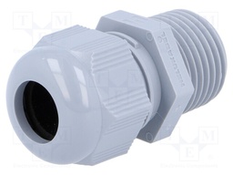 Cable gland; NPT1/2"; IP68; Mat: polyamide; dark grey