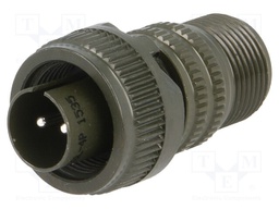 Connector: circular; Series: DS/MS; plug; male; PIN: 2; for cable