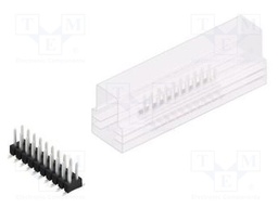 Connector: pin strips; pin header; male; PIN: 20; 2.54mm; SMT; 2x10