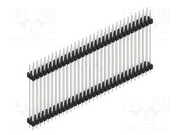 Connector: pin strips; pin header; male; PIN: 64; 2.54mm; THT; 2x32