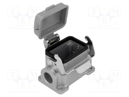 Enclosure: for HDC connectors; C146; size E6; with latch; M20