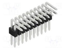 Connector: pin strips; pin header; male; PIN: 20; 1.27mm; THT; 2x10