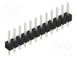Connector: pin strips; pin header; male; PIN: 12; 2.54mm; THT; 1x12