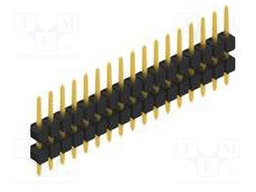 Connector: pin strips; pin header; male; PIN: 17; 2.54mm; THT; 1x17