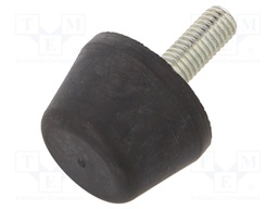 Vibroisolation foot; Ø: 32mm; Shore hardness: 40±5; 492N; 89N/mm