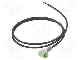 Cable: for sensors/automation; M12; PIN: 4; angled; 1m; plug; 30VDC
