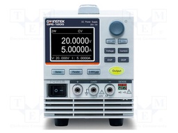 Power supply: laboratory; single-channel,linear; 0÷20VDC; 0÷5A