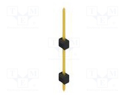 Connector: pin strips; pin header; male; PIN: 1; 2.54mm; THT; 1x1